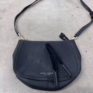 Marc Jacobs New York Black Leather Crossbody Bag